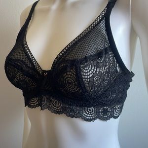 Freya Expression Deep Plunge High Apex Underwire Bra 32C NWOT